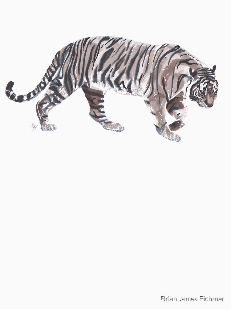 Stripey Tiger Walk by Brian James Fichtner