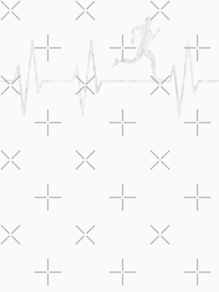 Heartbeat Runner Running Man for marathon and cross country runners by grinta2021