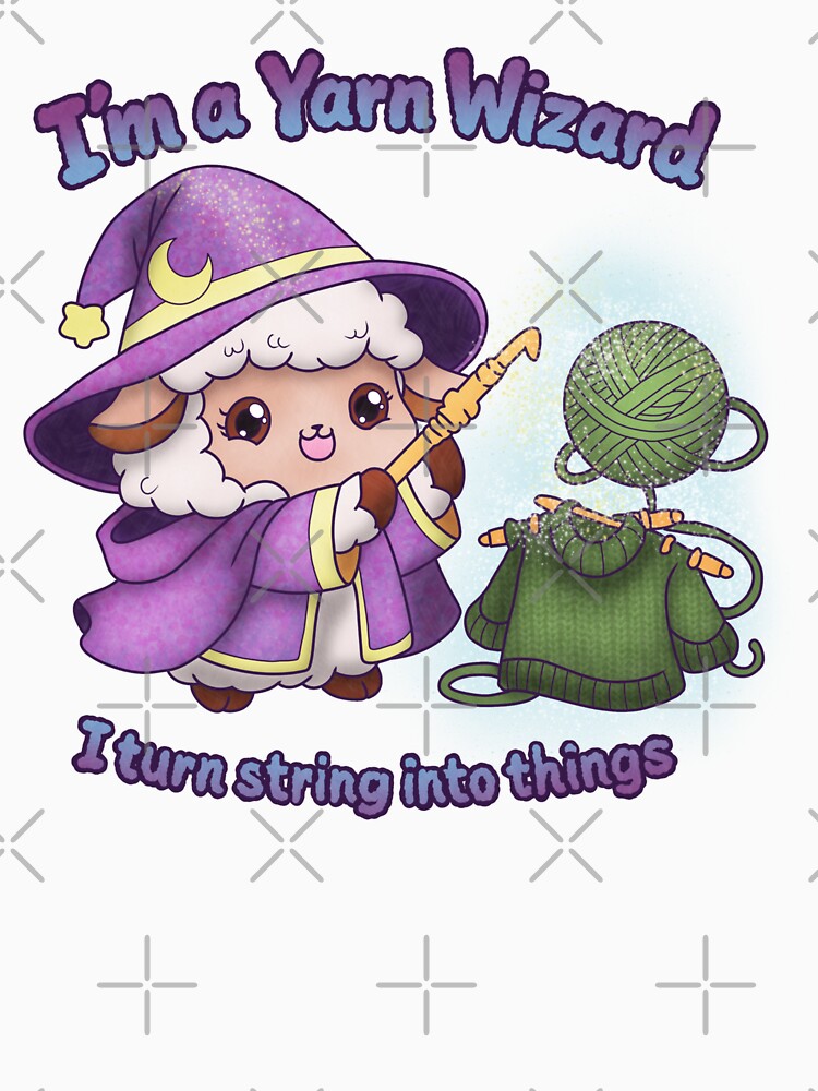 I’m a Yarn Wizard – Knitting Magic Craft by DerpCat Sketches