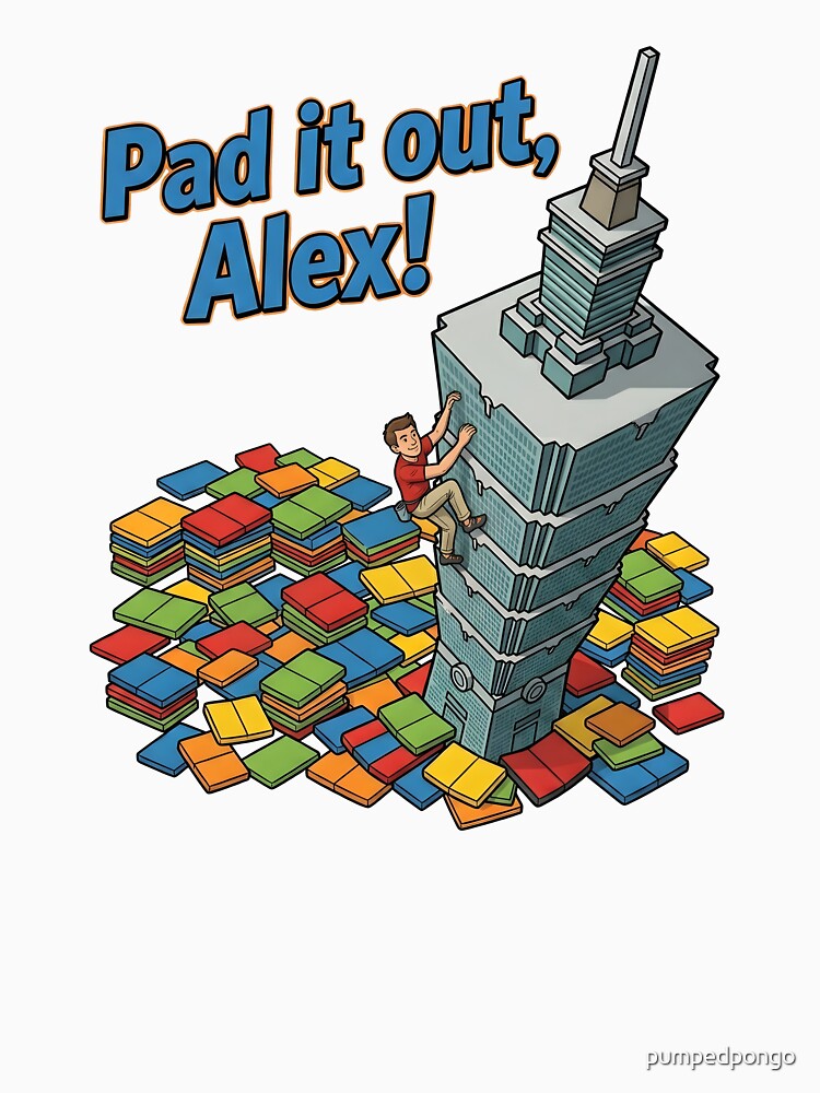 Pad it out, Alex! by pumpedpongo