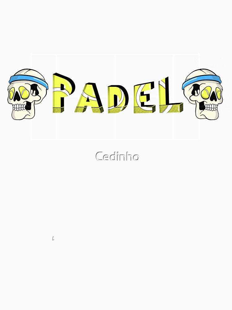 Padel skull with tennis balls for padel fans by Cedinho