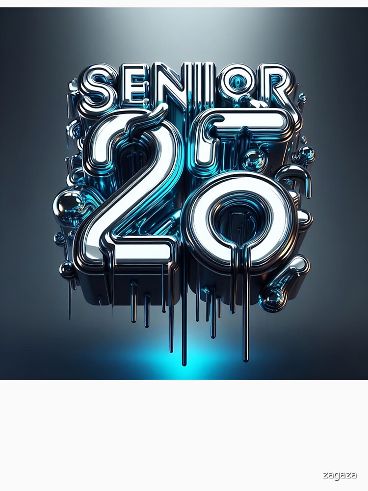Liquid Chrome Senior 2026 Streetwear Aesthetic by zagaza