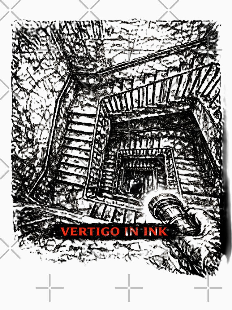 Endless Stairwell Vertigo Analog Horror Ink by CLOUTKULT