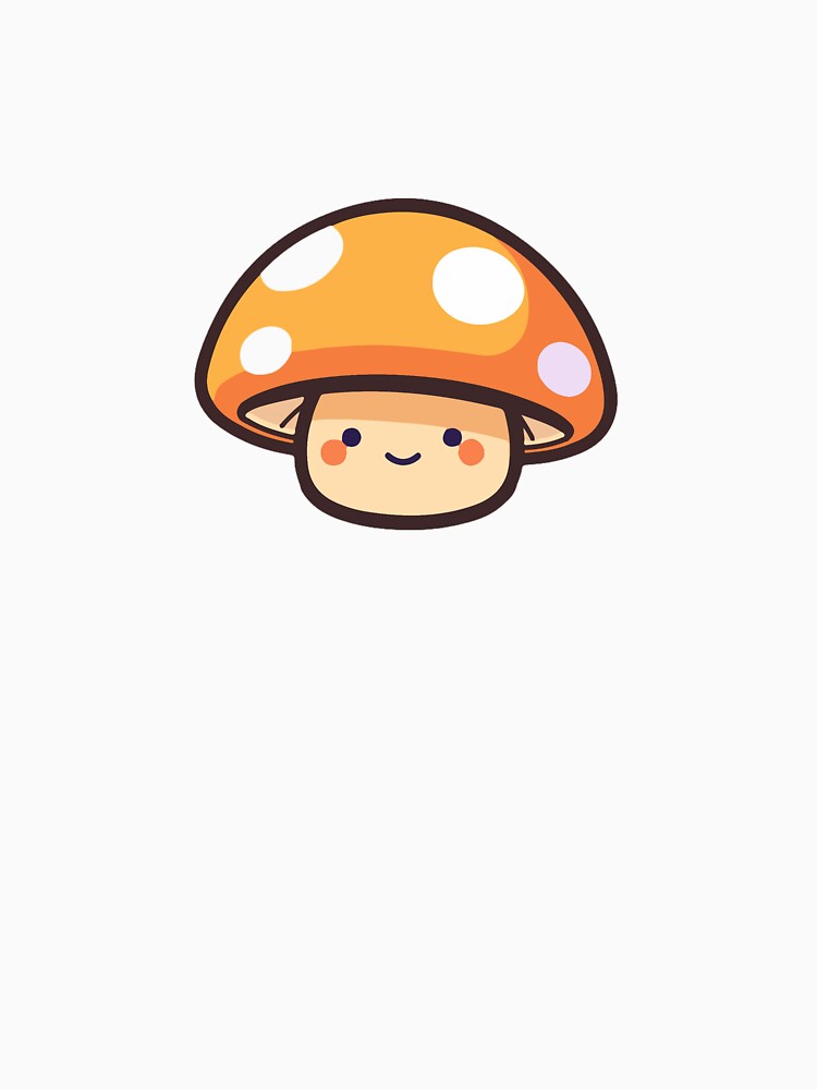 Cute Kawaii Mushroom Character Cottagecore Illustration by findmeout