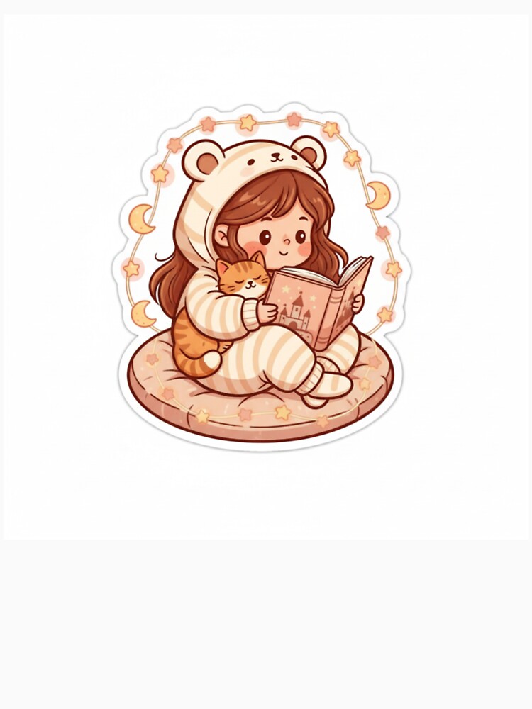 Girl, Cat and books by holisticlaura