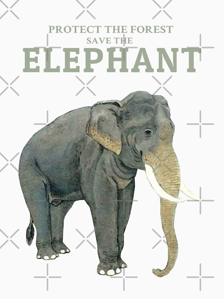 Protect the Wildlife Save the Elephant by KewaleeTee
