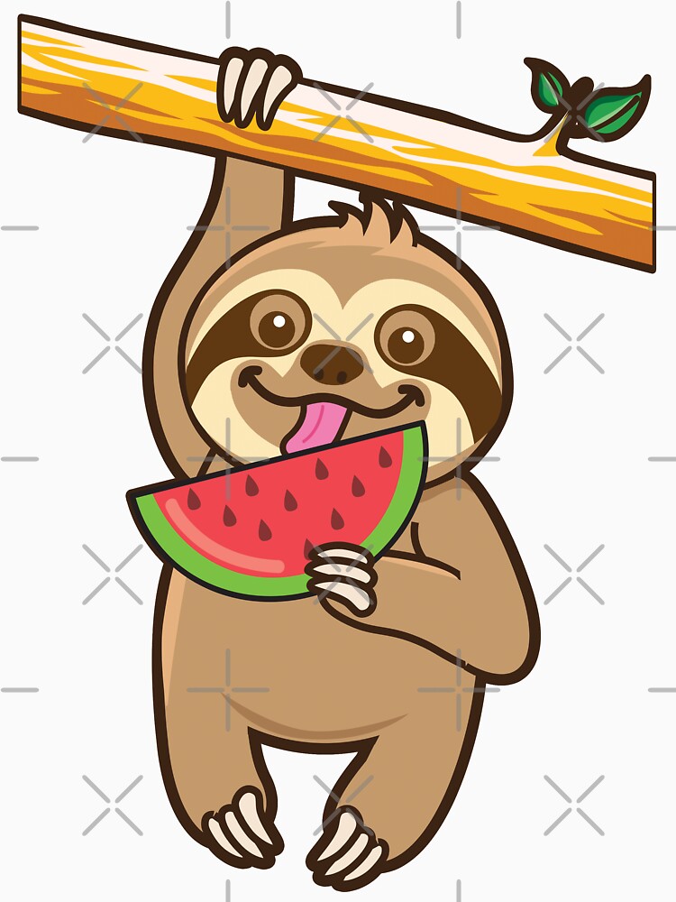 Cute Sloth Melon by plushism