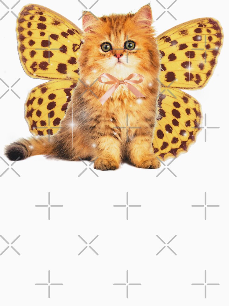 Yellow/Brown Vintage Fairy Kitten by CazmieCo