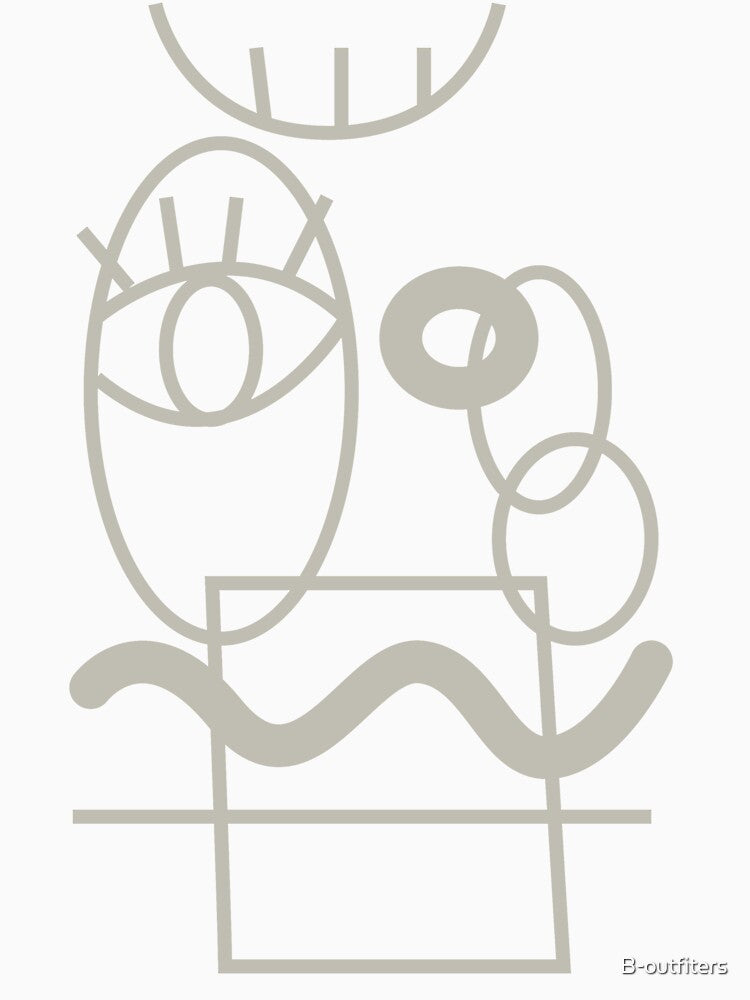 deconstructed abstract face by B-outfiters