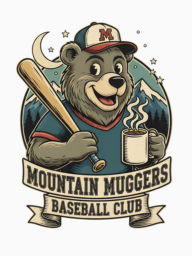 Mountain Muggers Baseball Club by Infinite Art Lab