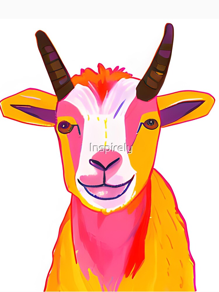 Happy Goat by Inspirely