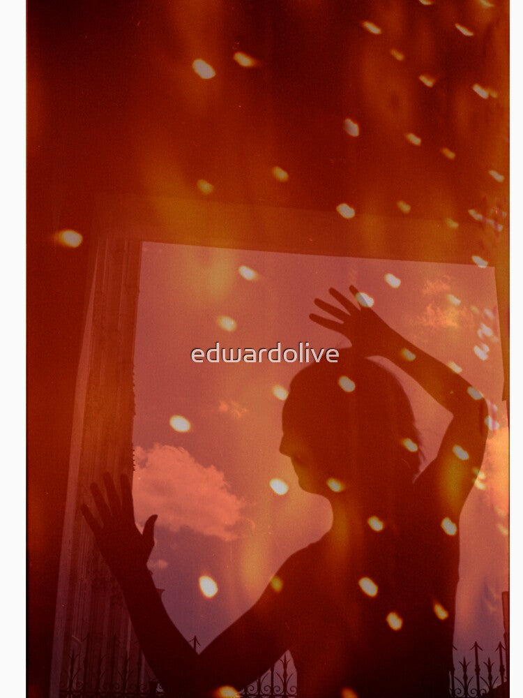 Dancer night stars fantasy analog film double exposure by edwardolive
