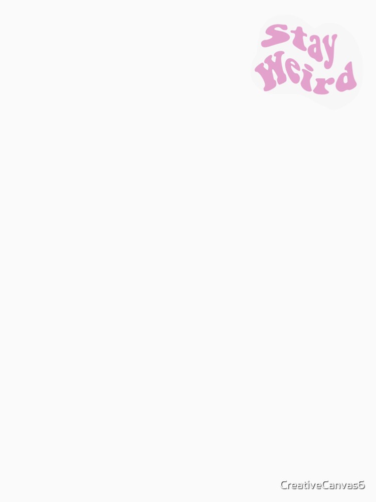 'Stay Weird' Aesthetic Positive Visco Girl Sticker by CreativeCanvas6