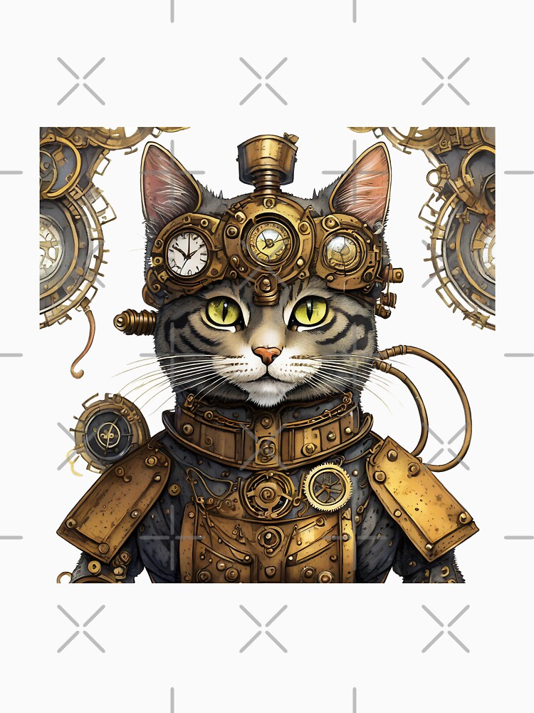 STEAMPUNK STYLE CAT by cubiask