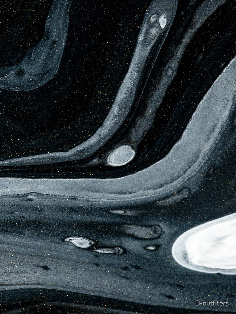 Black and white abstract paint texture by B-outfiters