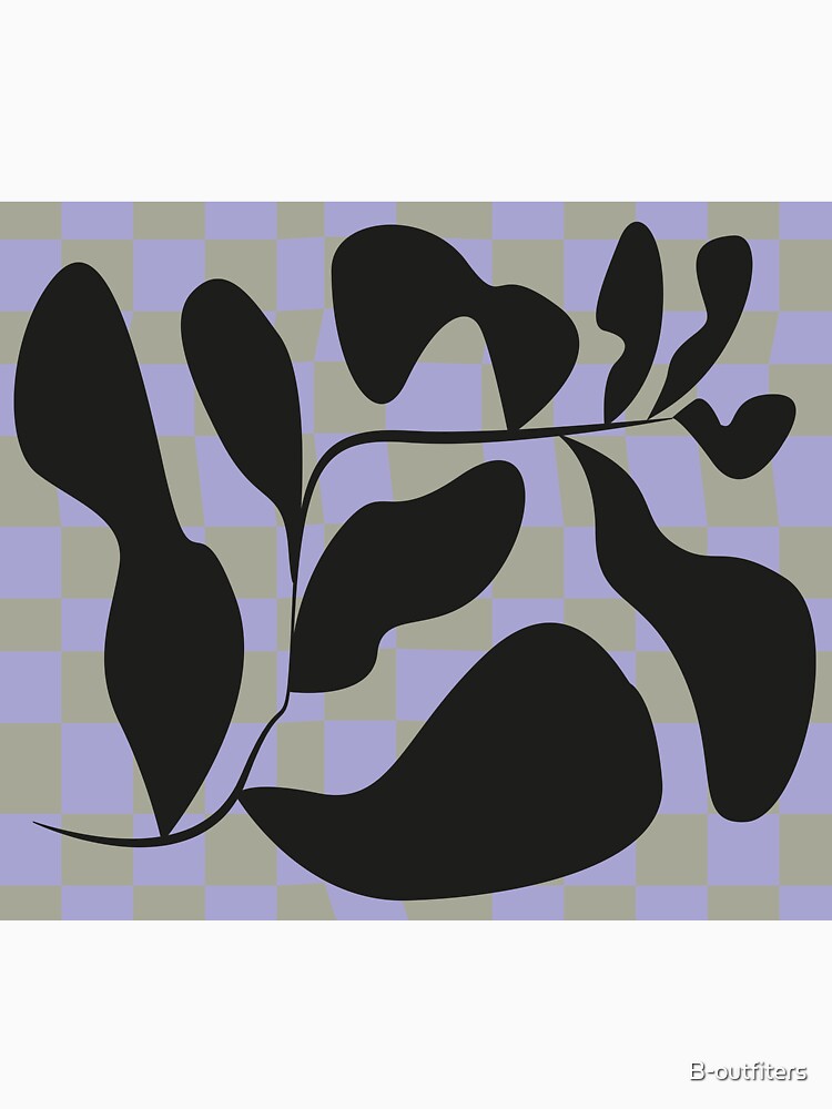 Abstract plant purple art by B-outfiters