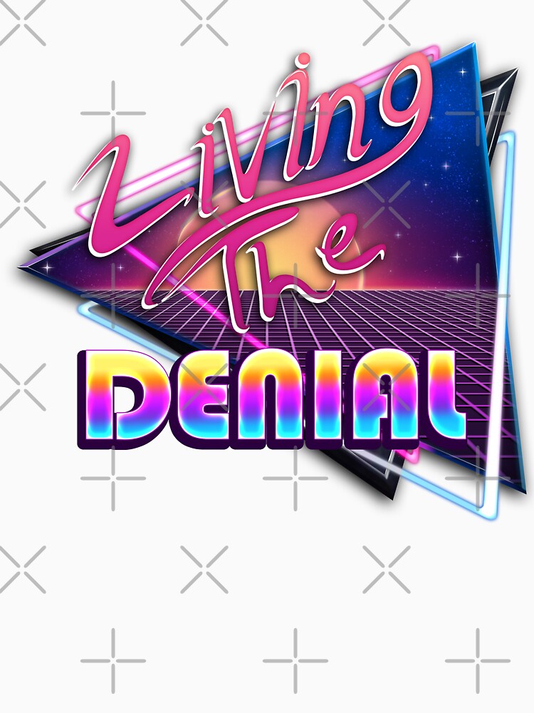 Vaporwave Retro Living the Denial by VincentVex