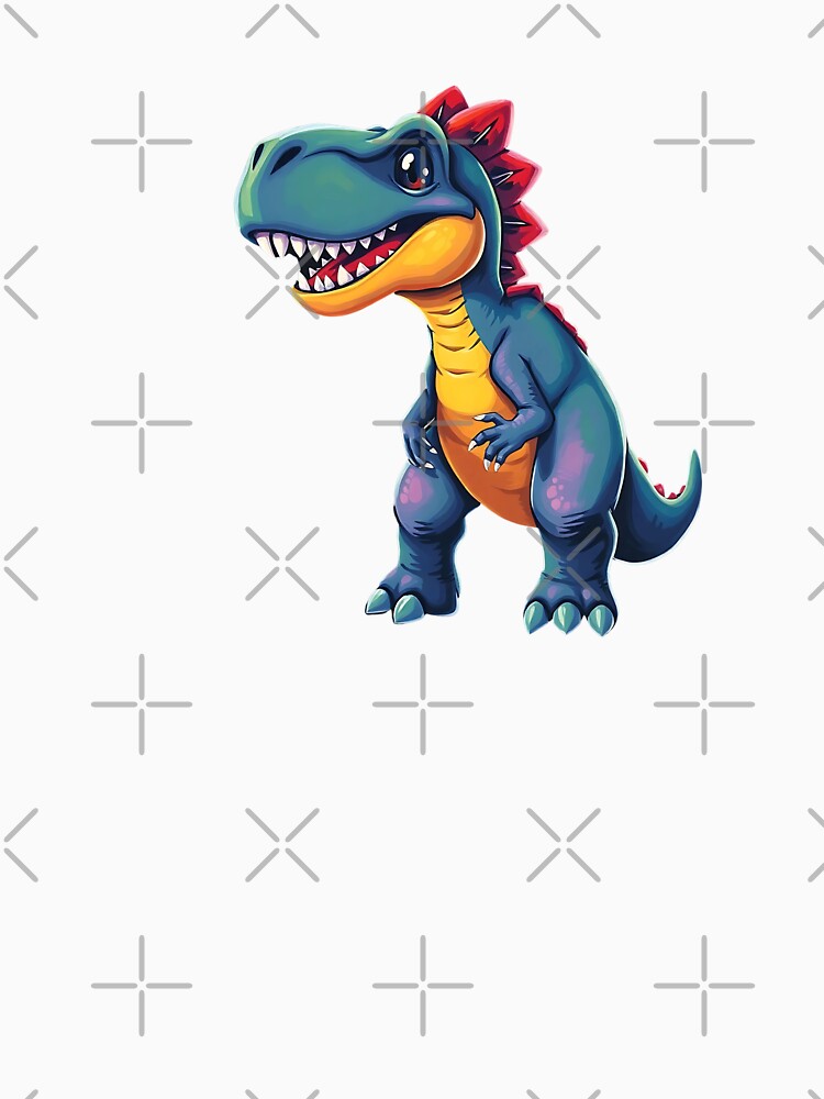 Colorful Cartoon Dinosaur design by VibeTCreations