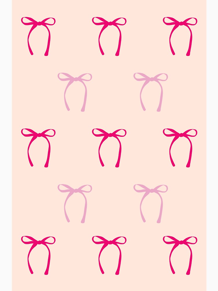Bows Bows Bows Pink by slowsundayshop