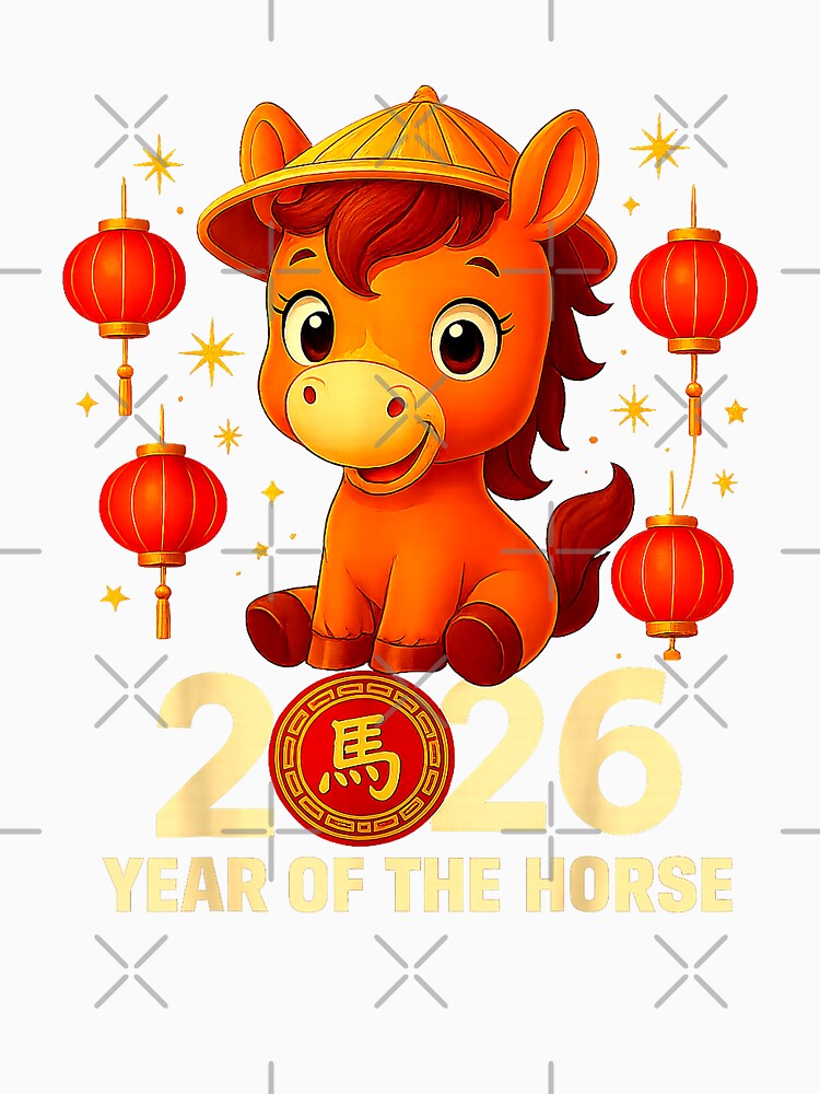2026 Year Of The Horse Chinese Zodiac Lunar New Year by MerchDeviant