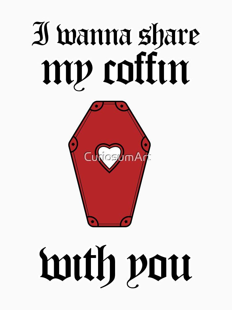 Share my coffin corners red - gothic valentine's day by CuriosumArt
