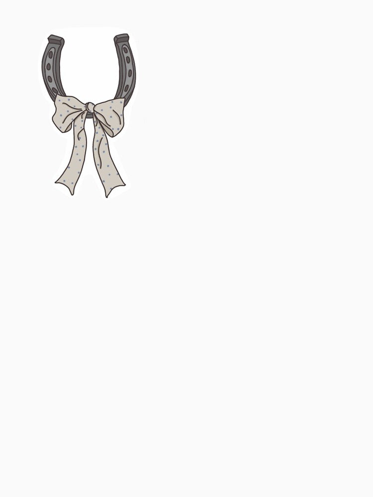 Cute horse shoe with bow by beckrosie
