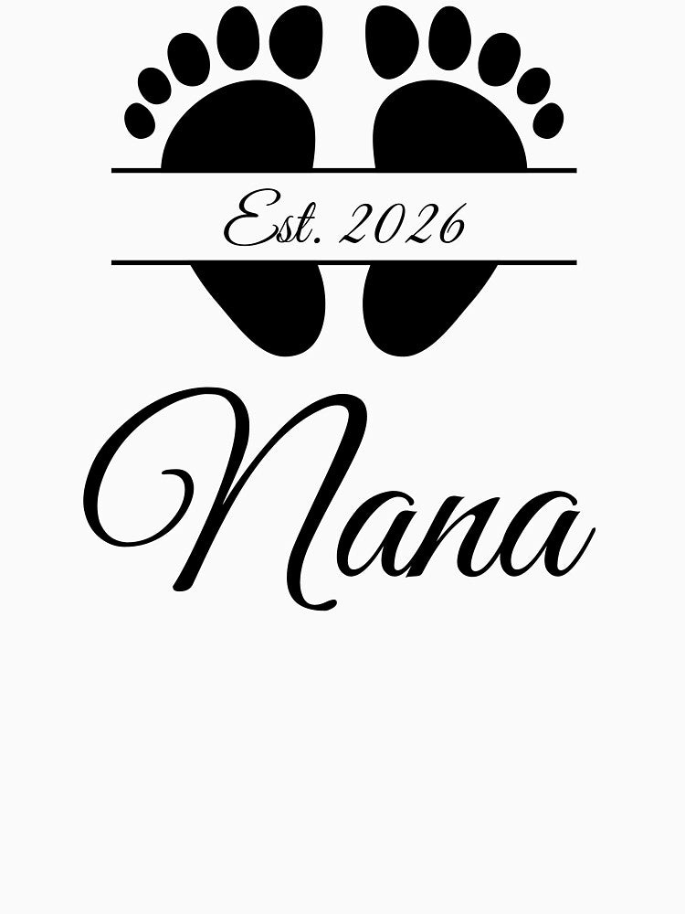 Nana Est. 2026 with Footprint Design by JeweledDesigns