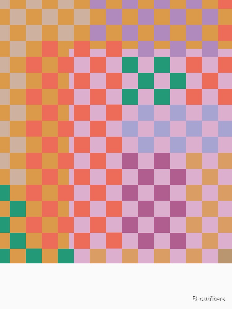 colorful checkered pattern by B-outfiters