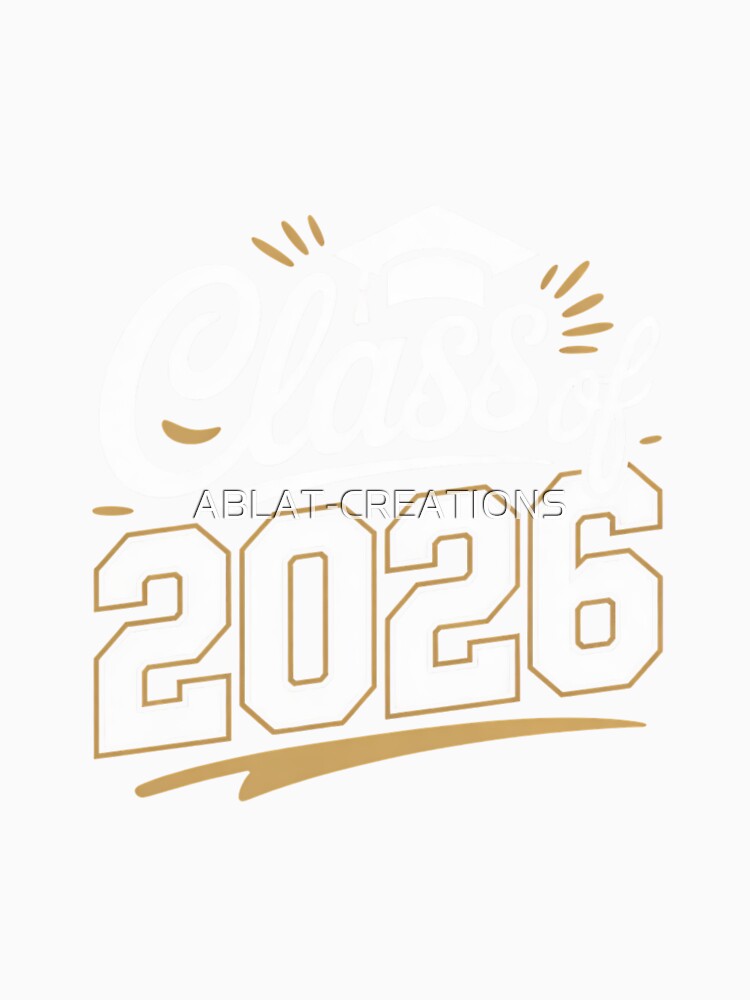 Class of 2026 Graduation Typography Design | Senior Graduate Gift by ABLAT-CREATIONS
