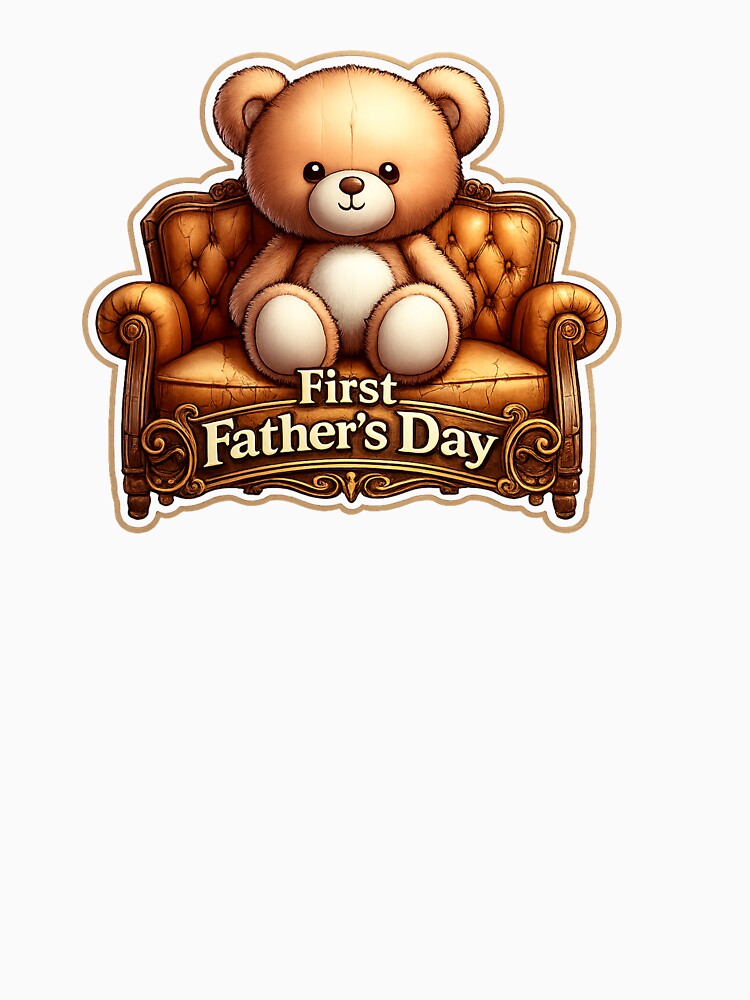 Vintage Bear First Fathers Day 2026 by Grump and Co