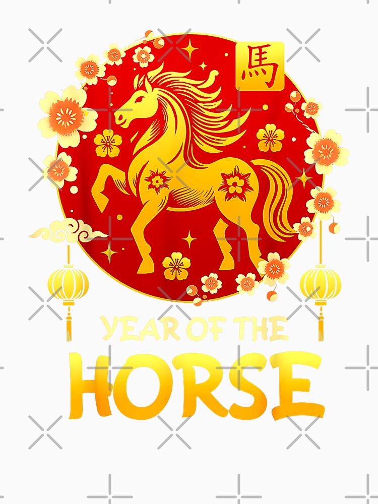 Year Of The Horse Chinese New Year Lucky by MerchDeviant