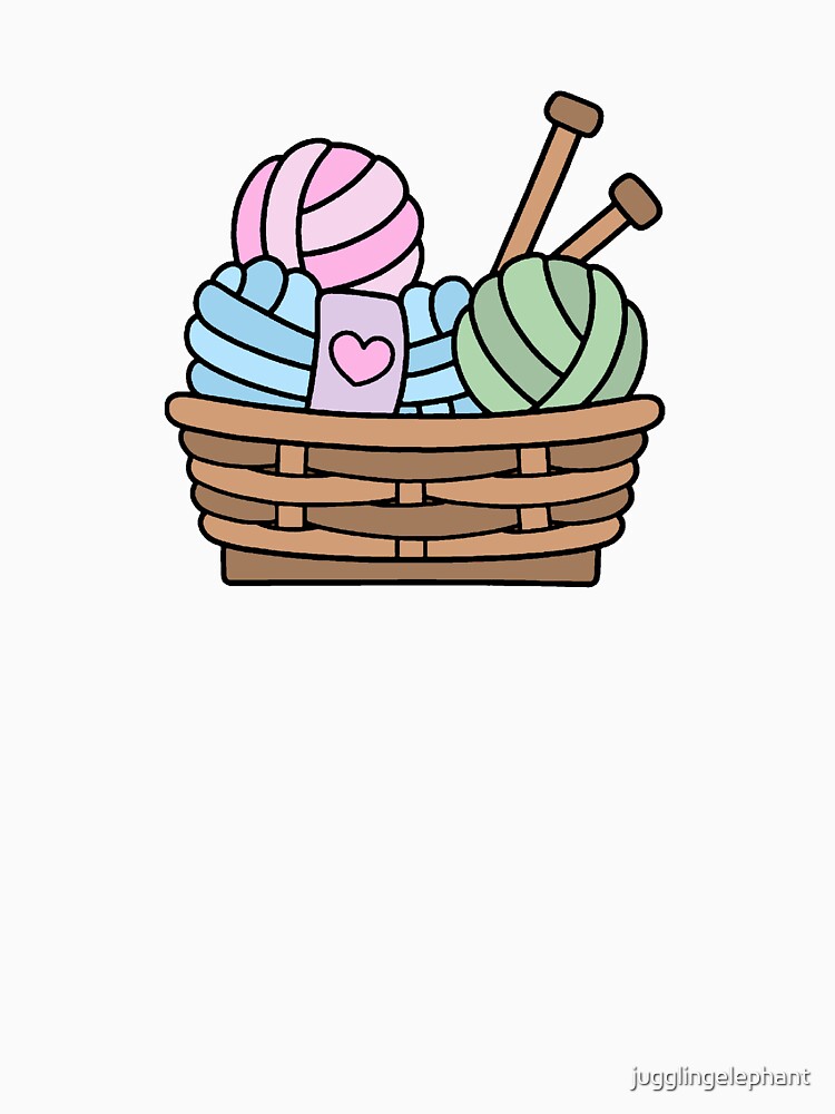 Cute Yarn Illustration | Cozy Craft Aesthetic Design by jugglingelephant