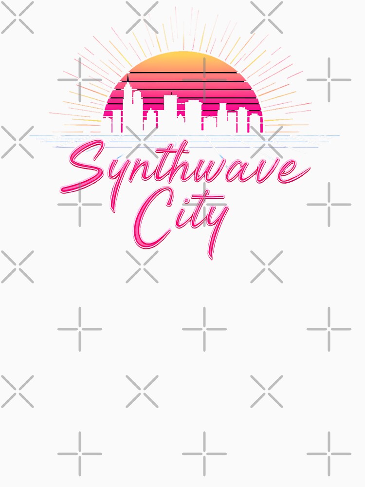 Synthwave City Retro Sunset Design by NCLaserDesigns