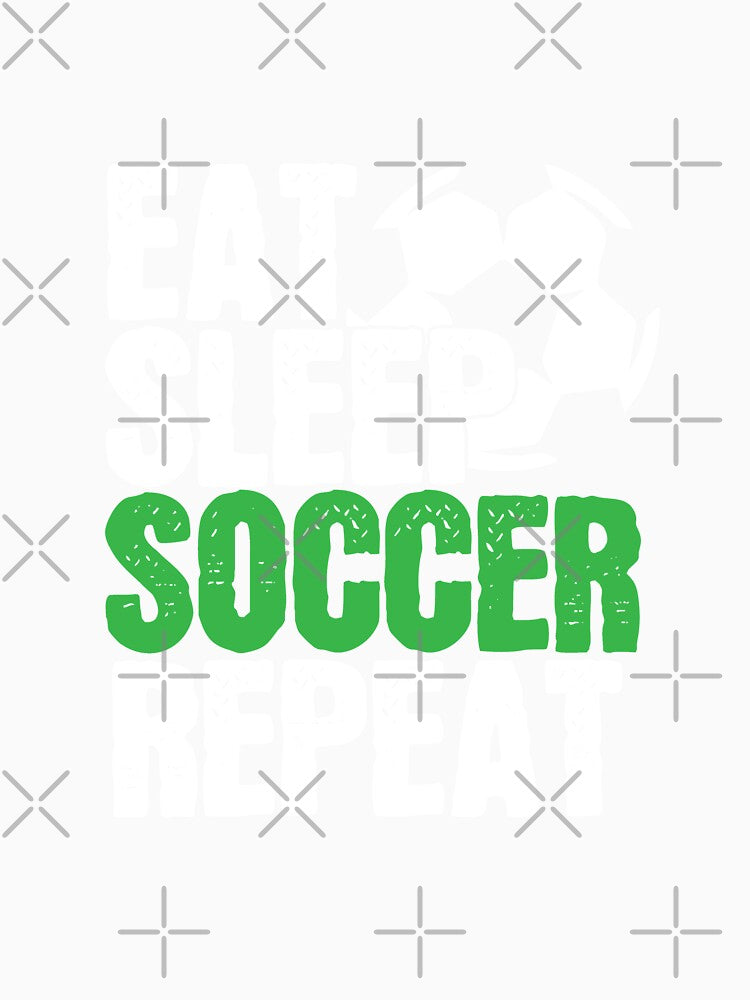 Soccer Player Gift, Eat Sleep Soccer Repeat by SlinkyDesigns