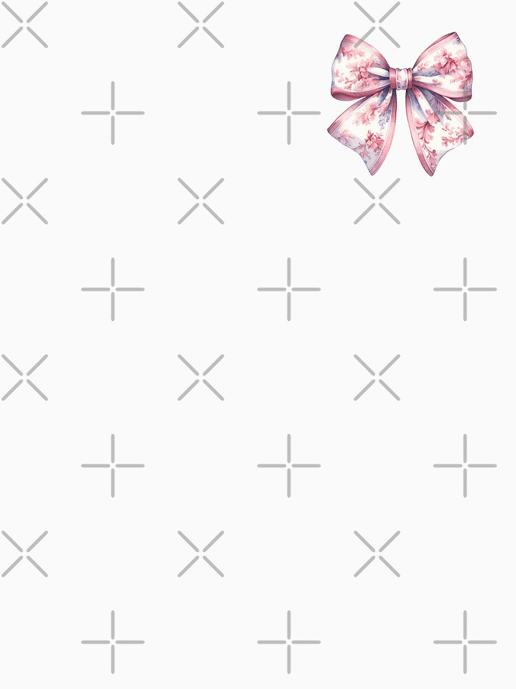 Pink Toile Bow by Inspired Life Creative