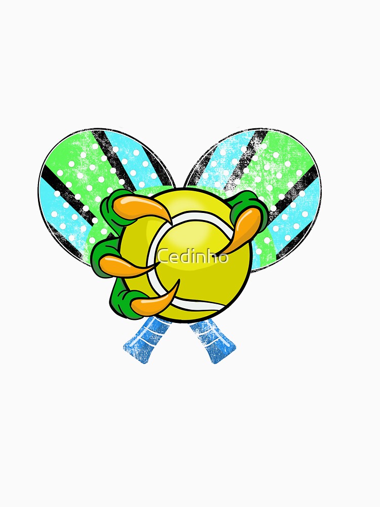 Padel racket with a reptile hand with padel ball by Cedinho