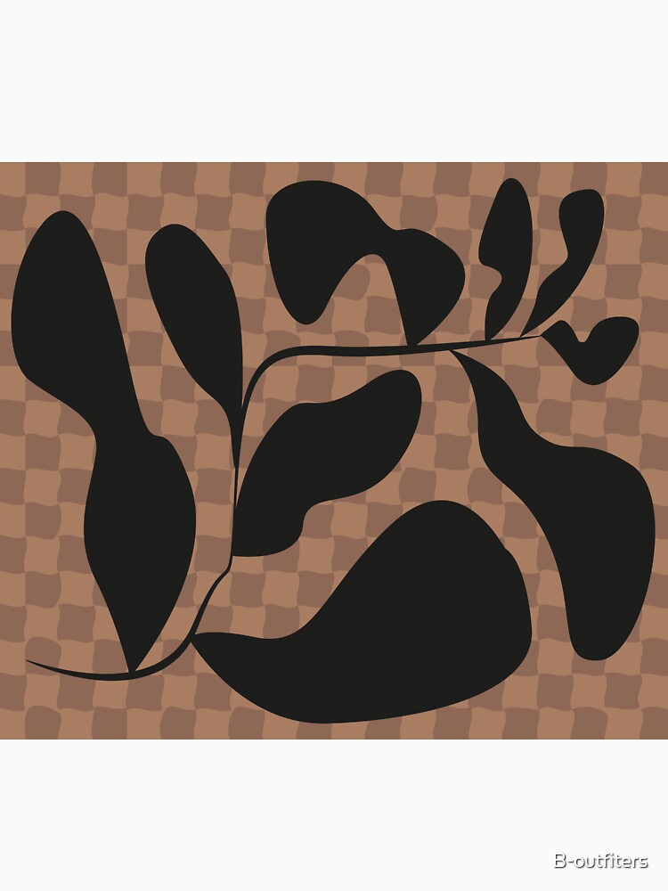 Brown aesthetic abstract plant by B-outfiters