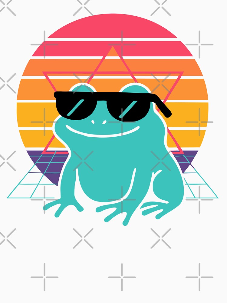 Vaporwave Frog by TeeLabDesign