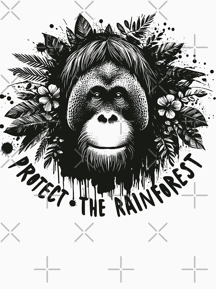 Protect the rainforest - Orangutan by PrintSoulDesign