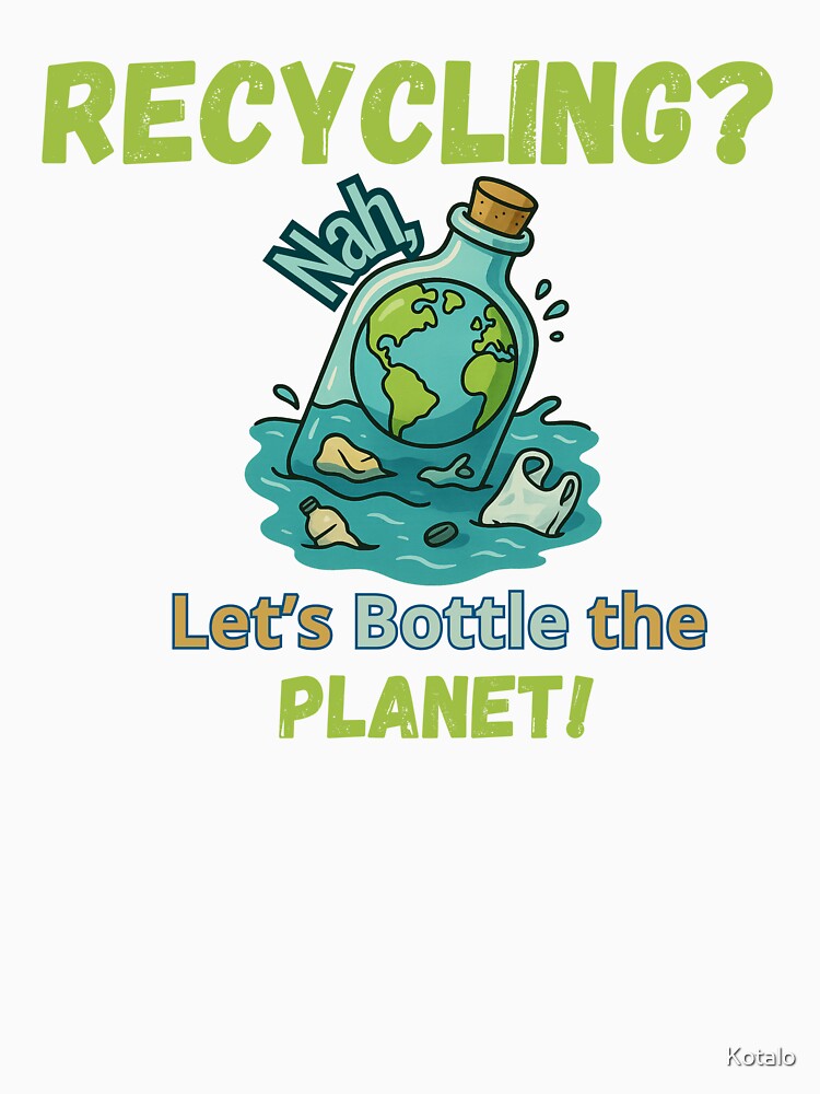 Recycling Humor – Let’s Bottle the Planet by Kotalo