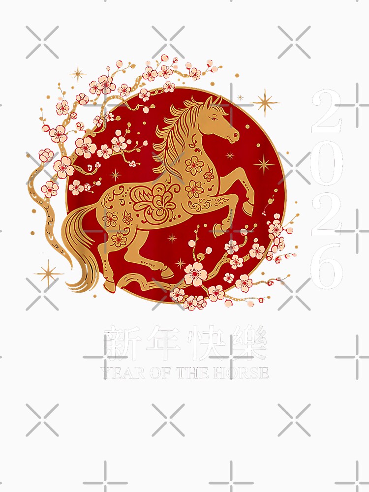 2026 Year Of The Horse Happy New Year by Animal-Replicas
