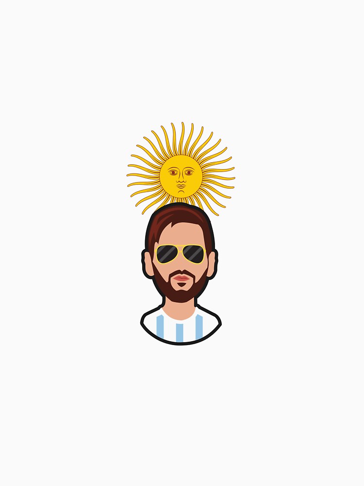 Messi Argentina Sun with Glasses by veemedia