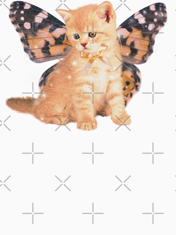 Peach/Cream Vintage Fairy Kitten by CazmieCo