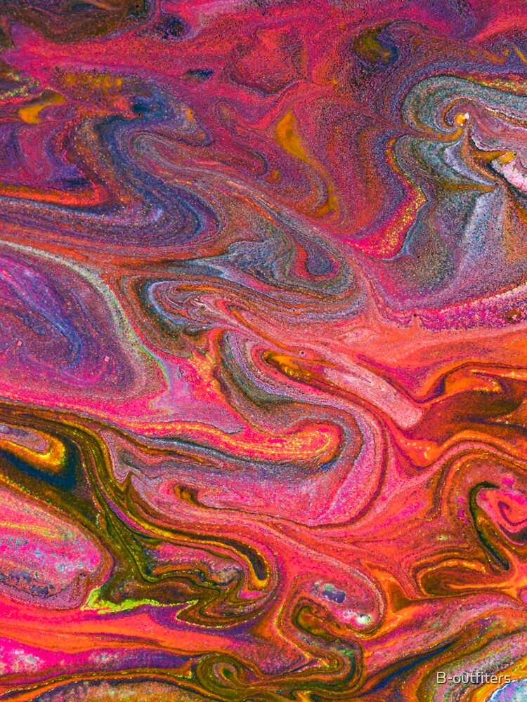 warm colorful abstract paint texture by B-outfiters