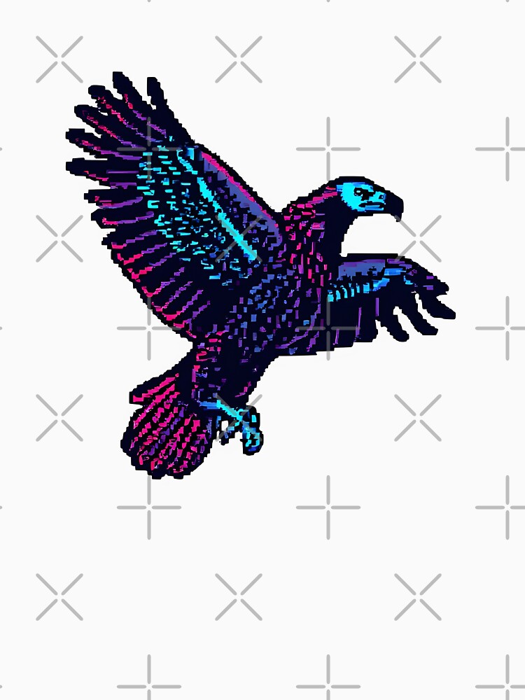 Cool Vulture Pixel Art by Glitch Beast Pixel Art