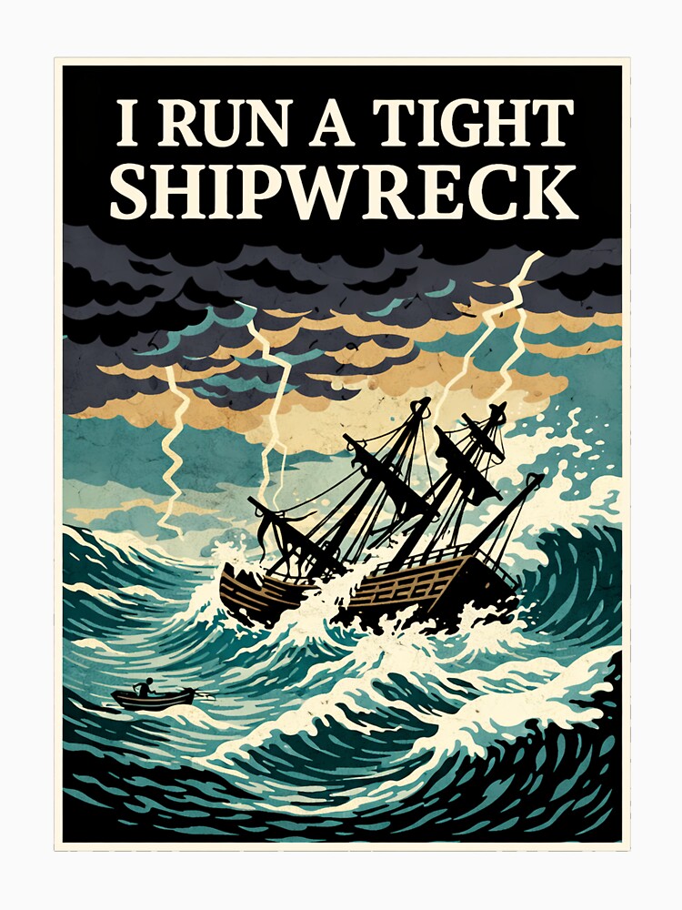 I Run Tight Shipwreck Homeschool Mama Cool Mom ,Mother Day Gif by AsturShop