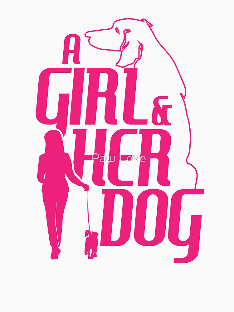 A girl And Her Dog by Paw Love