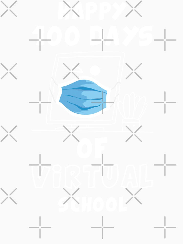 100 Days Of Virtual School funny gift for teacher student by Pexilus