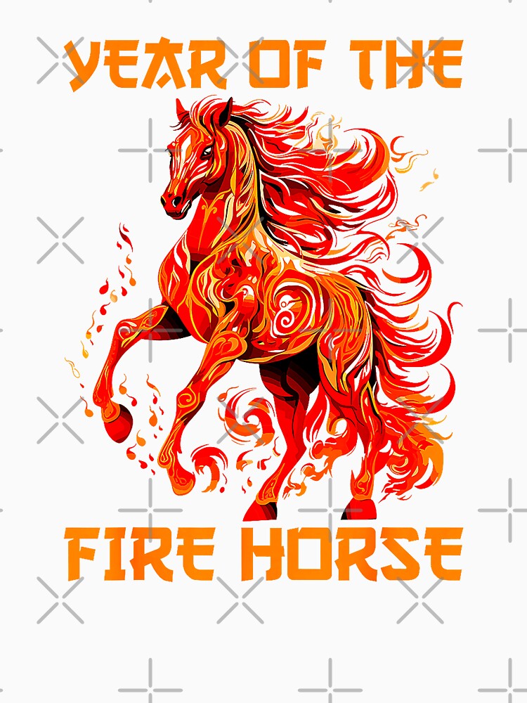 Year Of The Fire Horse Chinese New Year Zodiac by Animal-Replicas