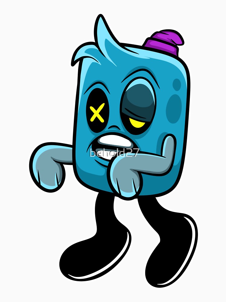 blue zombie cartoon by behold27